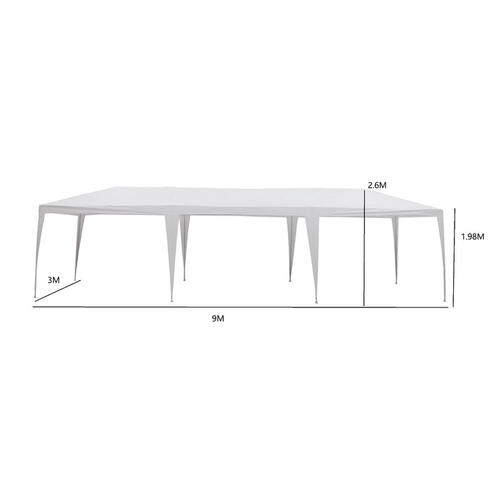 Шатёр туристический, 900&times;300 см, открытый, белый