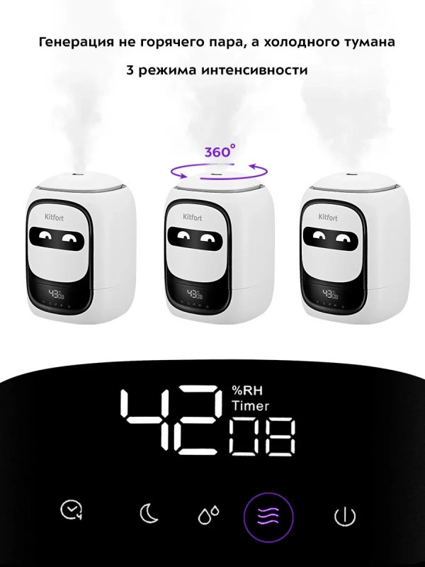 Увлажнитель воздуха для дома КТ-2878 - 25 Вт