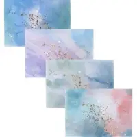 Папка-конверт на кнопке формат А4 180мкр блестящая МИКС Мрамор с золотом (штрихкод на штуке)   10843