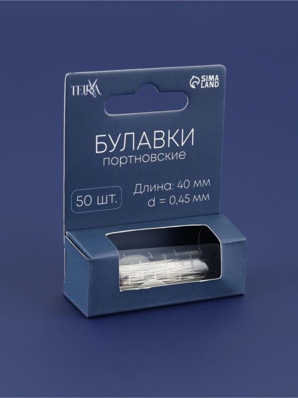 Булавка портновская сталь №3 4см S0,45мм (наб 50шт цена за наб) черн. головка TR Булавка портновская сталь №3 4см S0,45мм (наб 50шт цена за наб) черн. головка TR