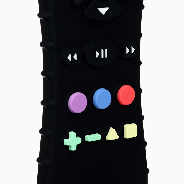 Прорезыватель силиконовый для зубов &laquo;Пульт от телевизора&raquo;, от 0 мес., чёрный