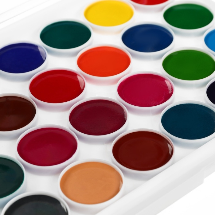 Акварель 24цв пластик, &laquo;Кошечка мари&raquo;, европодвес