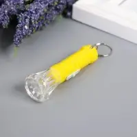 Фонарик брелок для ключей на кольце &laquo;Полоски&raquo;, светит, 6.5&times;2.5&times;2.5 см, МИКС