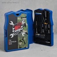 Набор инструментов в майке &laquo;100% мужик&raquo;, подарочная упаковка, 14х22см