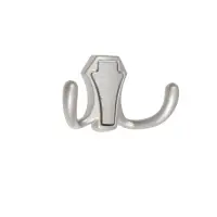 Крючок мебельный CAPPIO HIDDEN, двухрожковый, цвет хром, 2 шт.