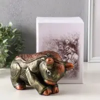 Копилка "Бык" 12х18,5х9,5 см, золото