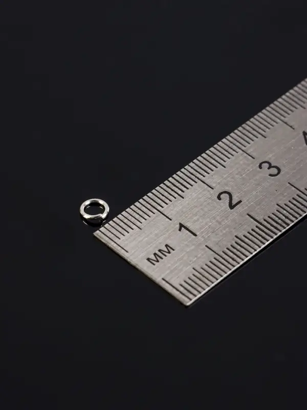 Набор соединительных колец для бижутерии в пластиковом боксе, 6 размеров, цвет серебро