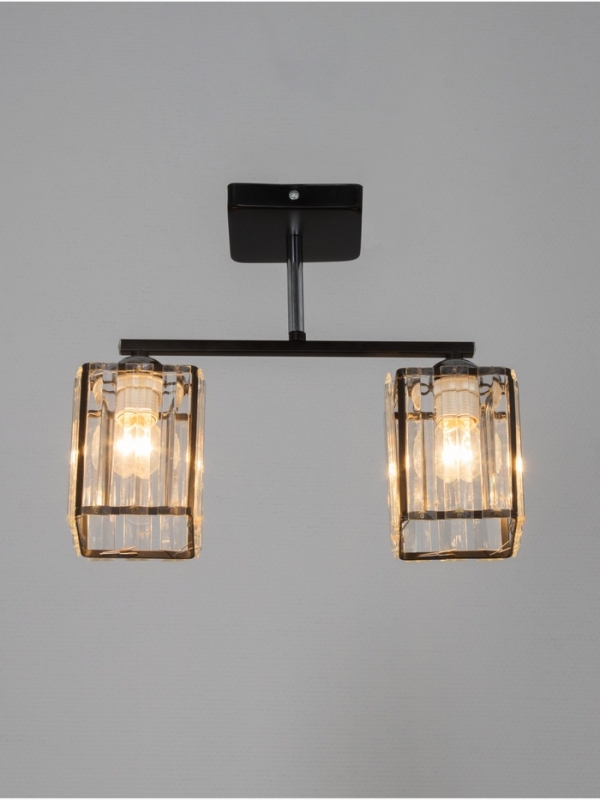 Люстра 6591191/2 E27 40Вт черный 42х12х24 см BayerLux Люстра 6591191/2 E27 40Вт черный 42х12х24 см BayerLux