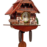 Часы настенные с кукушкой &laquo;Поместье&raquo;, плавный ход, 21.6&times;14.8&times;5.5 см