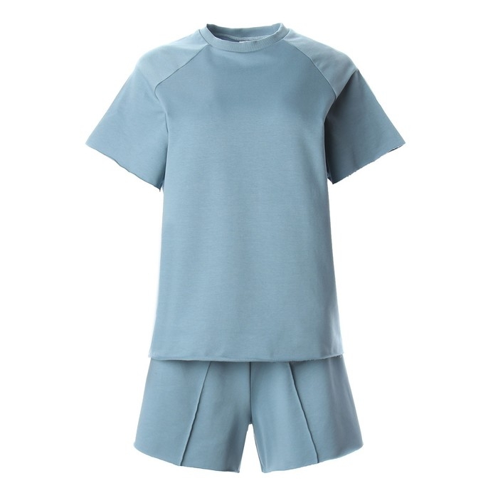 Комплект женский (майка, шорты) MINAKU: Casual Collection цвет пепельный, р-р 44