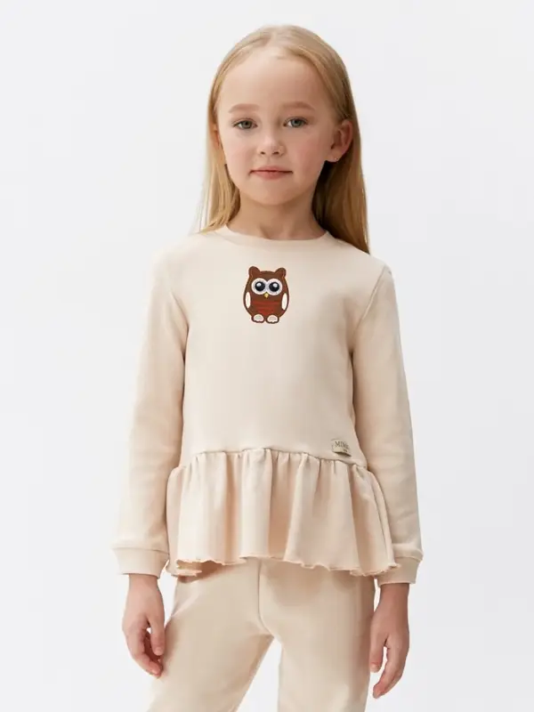 Термоаппликация &laquo;Сова&raquo;, 6.5&times;5 см, коричневая