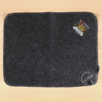 Набор банный: шапка и коврик  "Хозяин бани" в пакете