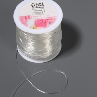 Нить для плетения 100±1м d1мм эластичная силикон прозрачный АУ Нить для плетения 100±1м d1мм эластичная силикон прозрачный АУ