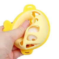Прорезыватель силиконовый для зубов с погремушкой Крошка Я &laquo;Рыбка&raquo;, в кейсе, желтый