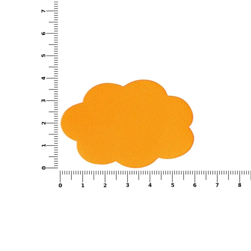 Наклейка тканевая Lunga Calum, L, оранжевый неон