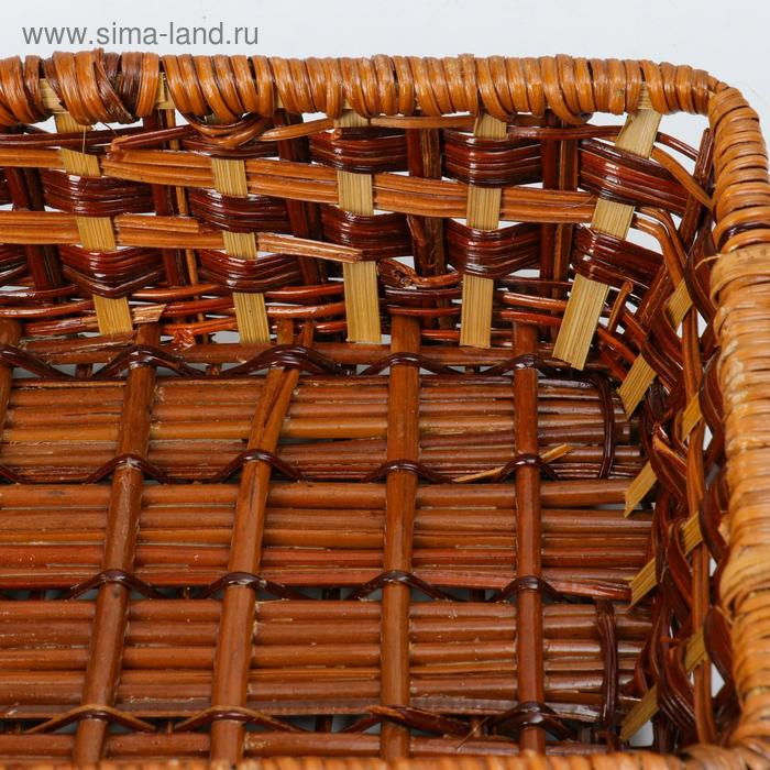 Плошка плетеная, 25х18х7, папоротник