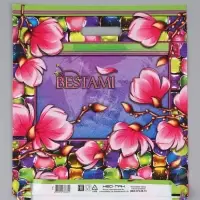 Пакет "Сакура , полиэтиленовый с вырубной ручкой 38х45 см, 60 мкм