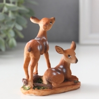 Сувенир полистоун "Два оленёнка" МИКС 10х5,6х9,6 см
