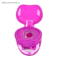 Точилка 1-отверстие, Y-Plus POLKA, с контейнером, МИКС