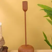 Подсвечник на 1 свечу текстурный "Бисквит" 8х8х25,5 см