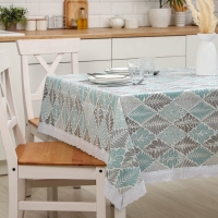 Скатерть на нетканой основе многоразовая с кружевом &laquo;Кружево&raquo;, 130&times;140 см