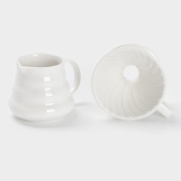 Пуровер-Кофейник "Глянец" 14,1х11,9х17,1, цвет белый