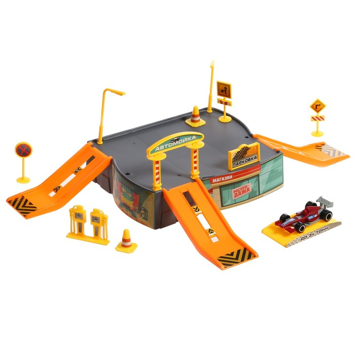 Гараж детский &laquo;Паркинг&raquo;, 1 гоночная машина, аксессуары