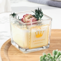 Свеча ароматическая "Aroma Art", страстная самба, квадратная, 8х10,5 см