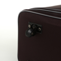 Сумка дорожная 20" на колёсах, отдел на молнии, с увеличением, наружный карман, длинный ремень, цвет коричневый Сумка дорожная 20" на колёсах, отдел на молнии, с увеличением, наружный карман, длинный ремень, цвет коричневый