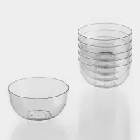 Форма пластиковая одноразовая для фуршета &laquo;Малая миска&raquo;, 150 мл, d=8 см, прозрачная