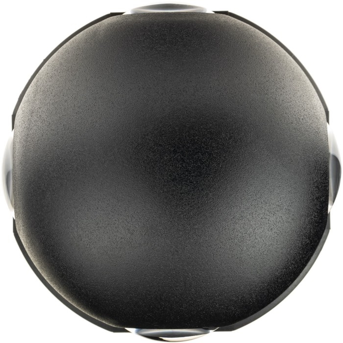 Светильник настенный накладной Duwi NUOVO 103x103x77мм 4Вт пластик 3000К IP 54 черный 4 луча  990523