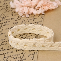 Кружево вязаное, 22 мм &times; 10 &plusmn; 1 м, цвет бежевый