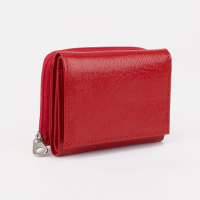 Кошелёк женский на кнопке, цвет красный Кошелёк женский на кнопке, цвет красный