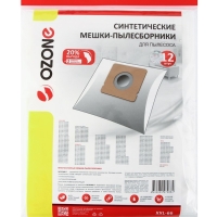 Мешок-пылесборник XXL-66 Ozone синтетические для пылесоса, 12 шт + 2 микрофильтра Мешок-пылесборник XXL-66 Ozone синтетические для пылесоса, 12 шт + 2 микрофильтра