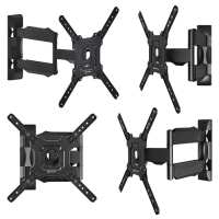 Кронштейн ONKRON M4, для ТВ, наклонно-поворотный, 32"-65", 55-500 мм от стены, черный