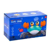 Каталка музыкальная «Краб», свет, звук, цвет бирюзовый Каталка музыкальная «Краб», свет, звук, цвет бирюзовый