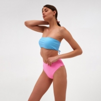 Топ купальный женский бандо MINAKU, цвет голубой размер 44