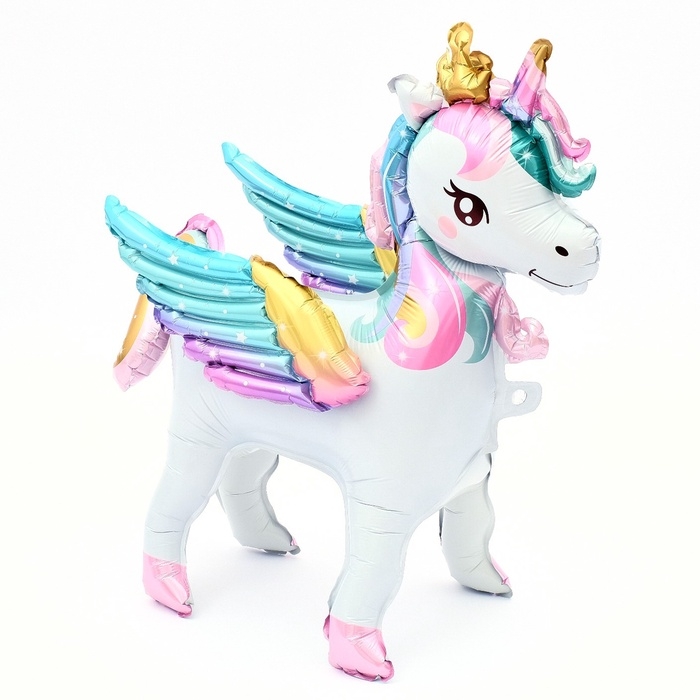 Шар фольгированный 26" &laquo;Единорог с крыльями&raquo;, под воздух