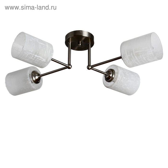 Люстра Светогор 7461 4хE27 60W сатин/белый Люстра Светогор 7461 4хE27 60W сатин/белый