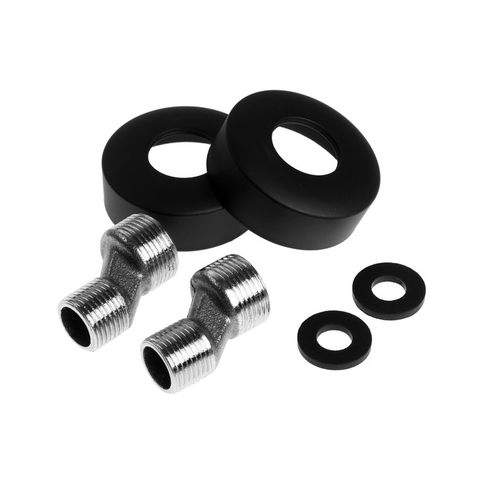 Душевая система ZEIN Z1015, тропическая и ручная лейка, шланг 150 см, черная Душевая система ZEIN Z1015, тропическая и ручная лейка, шланг 150 см, черная