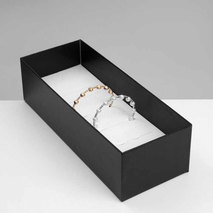 Подставка для украшений &laquo;Шкатулка&raquo; 12 мест, 24,5&times;9&times;7 см, цвет чёрный