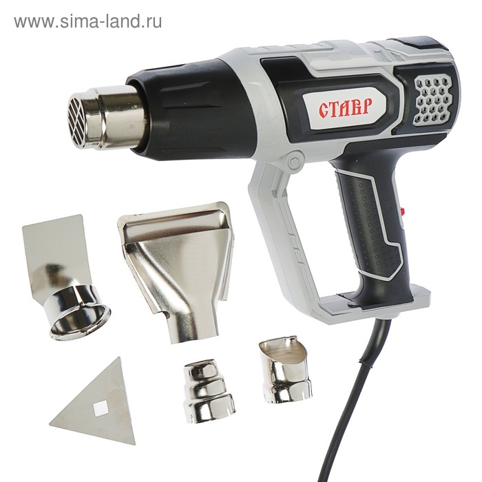 Фен технический Фен технический "Ставр" ФТЭ-2000М, 2000 Вт, 60/350/600 С, 500/300/500 л/мин, 4 насадки, кейс