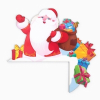 Декор на раму двери новогодний &laquo;Дед мороз&raquo;,  на Новый год, 23,2 х 20,6 см