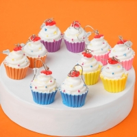 Серьги пластик &laquo;Вкусности&raquo; капкейк, цвет МИКС