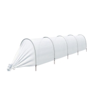 Парник прошитый, длина 4 м, 5 дуг из пластика, дуга L = 2 м, d = 20 мм, спанбонд 35 г/м&sup2;, Reifenh&auml;user, &laquo;Ленивый&raquo;