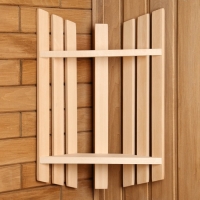 Полка угловая, 2-х уровневая, 25х16х49 см Полка угловая, 2-х уровневая, 25х16х49 см