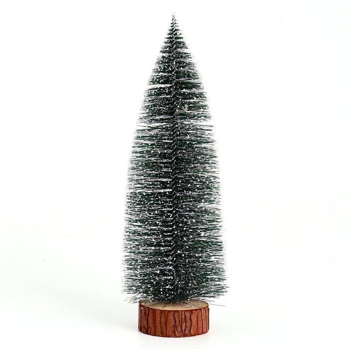 Новогодний декор &laquo;Ёлочка зелёная в снегу&raquo; 8 &times; 8 &times; 30 см