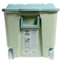 Ящик для игрушек на колёсах, цвет зелёный