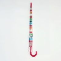 Зонт - трость полуавтоматический «Полосы», 8 спиц, R = 47/53 см, D = 106 см, разноцветный Зонт - трость полуавтоматический «Полосы», 8 спиц, R = 47/53 см, D = 106 см, разноцветный