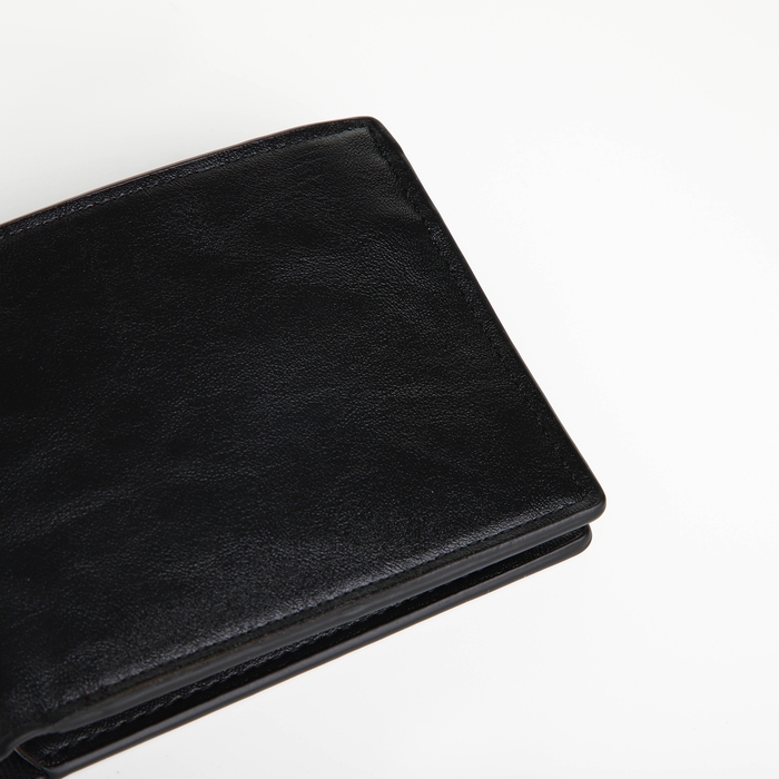 Портмоне мужское без застёжки, отдел для карт, монет, цвет чёрный Портмоне мужское без застёжки, отдел для карт, монет, цвет чёрный
